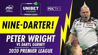 PETER WRIGHT HITS HIS FIRST EVER TELEVISED NINE-DARTER! | Unibet Premier League