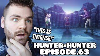 THEIR HARDEST FIGHT?!! | HUNTER X HUNTER - Episode 63 | New Anime Fan | REACTION!