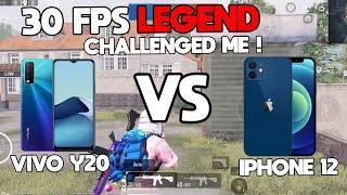 iPhone 12 vs Vivo Y20 | 1v1 TDM | bgmi | 60fps vs 30fps |#1v1#bgmitdm#tdmplayer#bgmi