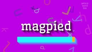 MAGPIED - HOW TO PRONOUNCE IT? #magpied