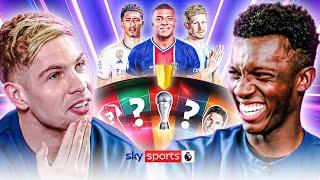 Name the BEST footballer in the world right now… | Eddie Nketiah & Emile Smith Rowe | Wheel of Truth