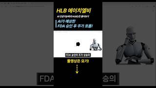 HLB 에이치엘비 - AI가 예상한 FDA 승인후 주가 흐름! #hlb #에이치엘비