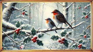 Season's Greetings | 4K Gold Frame TV Art | Holiday Art Screensaver | Warm Winter Wishes  | 2Hrs