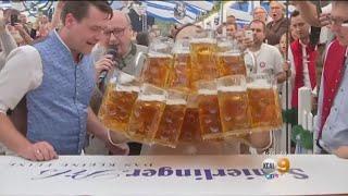 German Man Sets New Beer-Carrying World Record