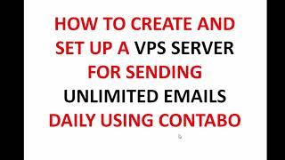 How to create and setup a VPS server using contabo