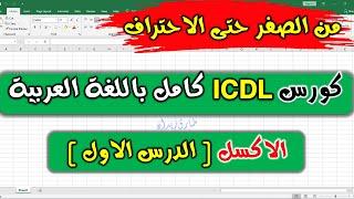 20- ICDL V.5 ( Excel Part 1 ) Introduction - الاكسل | الدرس الاول | مقدمة الاكسل