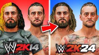 CM Punk VS Seth Rollins In EVERY WWE Game!