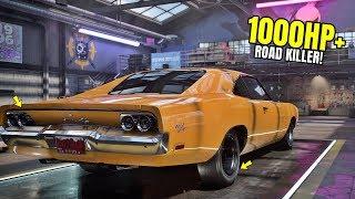 Need for Speed Heat Gameplay - '69 DODGE CHARGER 1000+HP Customization | Dodge Charger '69 Max Build