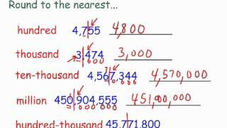 Rounding Whole Numbers
