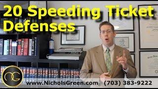 20 Speeding ticket defenses - Traffic attorney explains how to beat a speeding ticket
