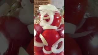Вкуснейшие!!! Помидоры с луком на зиму!  Рецепт в комментариях! #shorts #заготовкиназиму