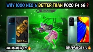 WHY IQOO NEO 6 IS BETTER THAN POCO F4 5G | BEST GAMING PHONE UNDER 30K ?