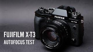 Fujifilm X-T3 Autofocus Test - Single Point and Face Detect