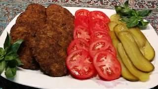 طرزتهیه کتلت به سبک سنتی،خوشمزه،عالی ودلچسب باآشپزخانه فریبا    How to make beef patty (cutlet)