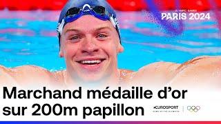 JO PARIS 2024 - LE ROI LÉON MARCHAND CHAMPION OLYMPIQUE DU 200M PAPILLON AVEC RECORD OLYMPIQUE !