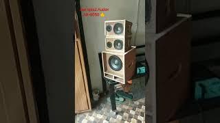 cek sound miniatur sub 8 inch speaker Audax AX 8050 dugg gllerrr