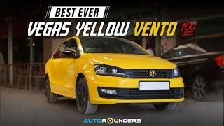 Vento In Stylish Vegas Yellow | Sporty Interior Customization |Autorounders