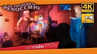 Pinocchio's Daring Journey 4K 60fps extreme low light Disneyland onride POV Dark Ride Experience