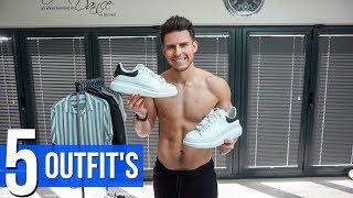 HOW TO STYLE WHITE TRAINERS | 5 Easy Outfit Idea's | Men's Fashion