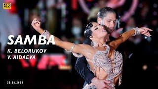 SAMBA | Kirill Belorukov - Valeria Aidaeva | Professional Latin | Kremlin Cup 2024 | 4K
