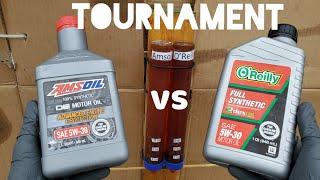 Amsoil vs O'Reilly motor oil tournament!