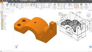 Autodesk inventor Tutorial for beginners Exercise 3