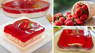 Best Strawberry dessert recipe | Eggless | Arabian Dessert Recipe | Dessert Recipes