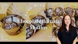 CHOCOLATE BANANA MUFFINS ​⁠@BAKEWITHYAPI