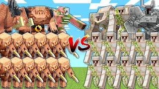 PIGLIN ARMY vs IRON GOLEM ARMY in Mob Battle