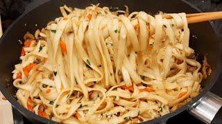 Вкусный УЖИН за 25 минут на скорую руку. Быстрый рецепт из лапши Удон