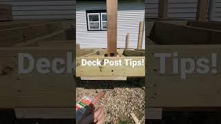 Deck Building Tip | Setting Deck Posts | HANDYMAN HEADQUARTERS |