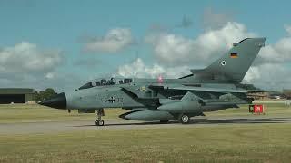 Nato Exercise Cobra Warrior. German Air Force Tornado arrivals, RAF Waddington 31 August 2022.