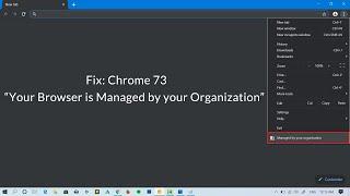 Chrome “Your Browser is Managed by your Organization” – Fixed