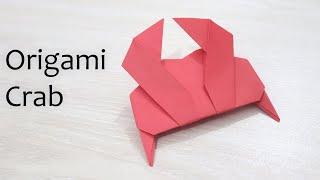 Origami Crab Tutorial - How to Make Paper Crab Easy