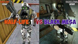 Half Life VS Black Mesa: Side by Side Full Comparison - 1 HOUR  (1998 VS 2020)