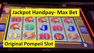 Jackpot Handpay! Original Pompeii Slot Max Bet!! Aristocrat Game