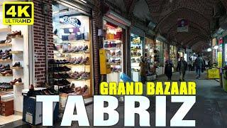 TABRIZ WALK TOUR    GRAND BAZAAR SHOES BAZAAR  | 4K  UHD | IRAN 2021