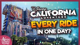 EVERY RIDE at Disney California Adventure WITHOUT Genie+