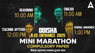 B.ED Marathon Class 2025 | Reasoning, English, Teaching Aptitude, General Awareness for B.ed Exam