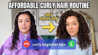 Affordable Curly Hair Routine | Step By Step For Beginners