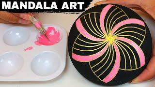 Mandala Art Dot Painting Rocks Painted Stones | How to Paint Mandala for Beginners Tutorial #mandala