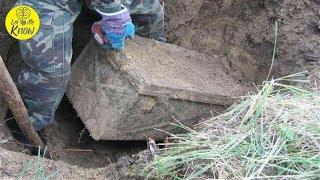 Russian Guy Finds A Buried Nazi Treasure Chest In His Yard