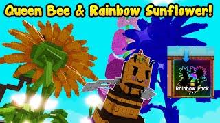 I Got Queen Bee And Rarest Rainbow Sunflower Seed In Grow A Garden!