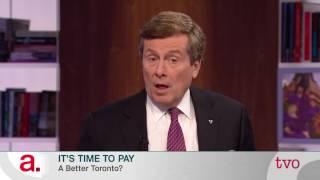 John Tory: It's Time to Pay