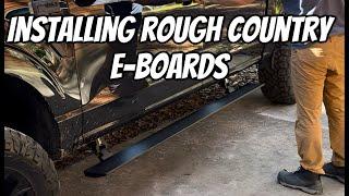 Installing Rough Country Electric running boards on a 2023 F-150