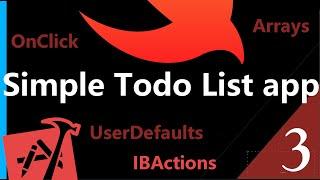  3 IBActions, OnClick, UserDefaults y Arrays en Swift | Primera app con iOS - Todo List con Swift