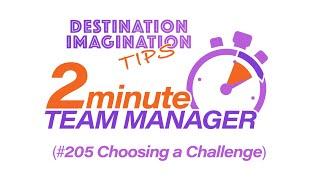 Video 205: Choosing a DI Challenge