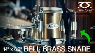 DrumCraft BELL BRASS Snare 3 tunings demo with  Sonor AQ1 drums