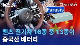 벤츠 전기차 16종 중 13종에 중국산 배터리