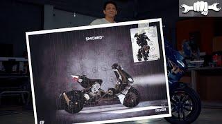 Custom motor custom bareng Smoked Garage #2